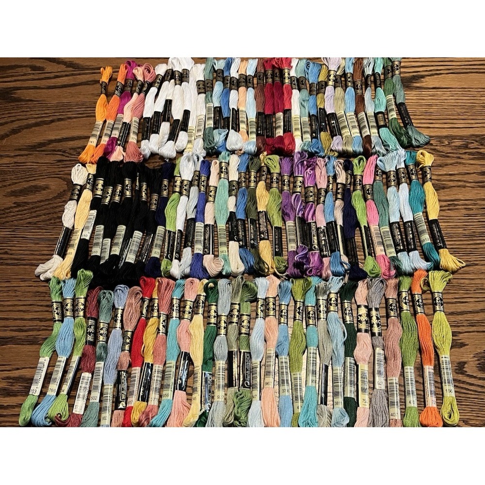 100 DMC Mouline Special Thread Skeins Multicolor Embroidery Floss Cross Stitch